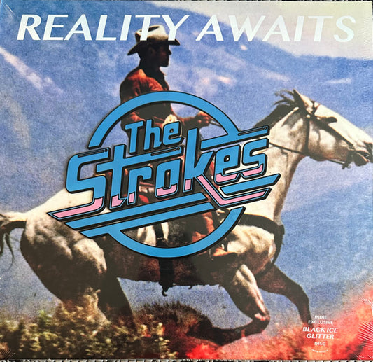 Image of Front Cover of LP - NEW/NEW - THE STROKES, Reality Awaits (Sony; 19958455271, UK 2026, Black Ice Glitter Vinyl), , Produced by Rick Rubin, Reality Awaits is the 7th album from The Strokes. Full track list includes nine new songs   set for release on June 26. - 3056049S