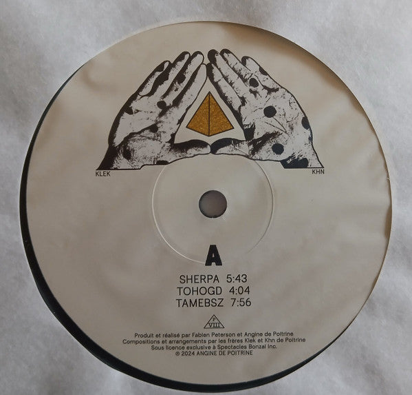 Image of Back Cover of LP - NEW/NEW - ANGINE DE POITRINE, Angine De Poitrine - Vol.I (Spectacles Bonzai; AP1, UK 2026 Reissue, Insert), , Channeling the spirit of Earth s greatest rockstars, time-traveling duo Angine de Poitrine are endlessly fascinated by hot dogs, pyramids, and the sheer grandeur of rock music.  - 2716169C