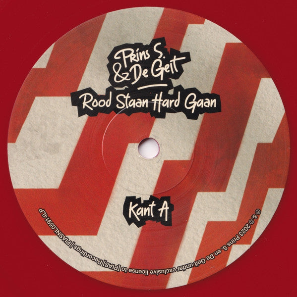 Image of Label Cover of LP - EX/VG+ - PRINS S. EN DE GEIT, Rood Staan Hard Gaan ([PIAS]; PIASNL05914LP, Netherlands 2023, Inner, Red Vinyl), Seal opened instore, still in shrinkwrap.,  - 1646036S
