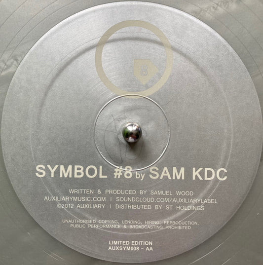Image of Front Cover of 12" - /VG+ - SAM KDC, Symbol #8 (Auxiliary; AUXSYM008, UK 2012), ,  - 1646044S