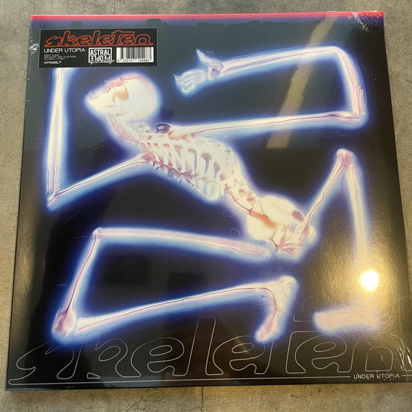 Image of Front Cover of LP - VG+/EX - SKELETEN, Under Utopia (Astral People Recordings; APR056LP, Australia 2023, Blue Vinyl), Opened Instore, Still In Stickered Shrinkwrap. Bumped corners,  - 1646038S