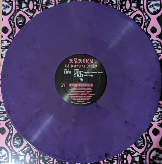 Image of Front Cover of 12" - VG+/VG+ - DJ MANU LE MALIN, Memory (IST Records; IST011, US 2023 Reissue, Die Cut Sleeve, Purple Vinyl), ,  - 1646058S