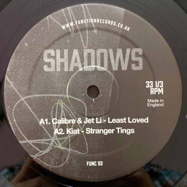 Image of Label Cover of 3x12" - VG/VG+ - VARIOUS, Shadows (Function; FUNC050, UK 2019, Picture Sleeve, Black Inners), ,  - 1626012E