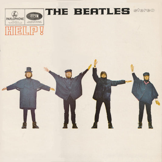 Image of Front Cover of LP - VG/VG - THE BEATLES, Help! (Parlophone Black & White Labels With Two EMI Boxes; PCS 3071, UK 1984 Reissue, G&L Sleeve, HTM Runouts On Both Sides), Strong VG,  - 2516087C