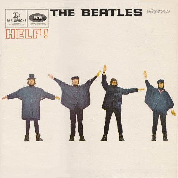 Image of Front Cover of LP - VG/VG - THE BEATLES, Help! (Parlophone Black & White Labels With Two EMI Boxes; PCS 3071, UK 1984 Reissue, G&L Sleeve, HTM Runouts On Both Sides), Strong VG,  - 2516087C