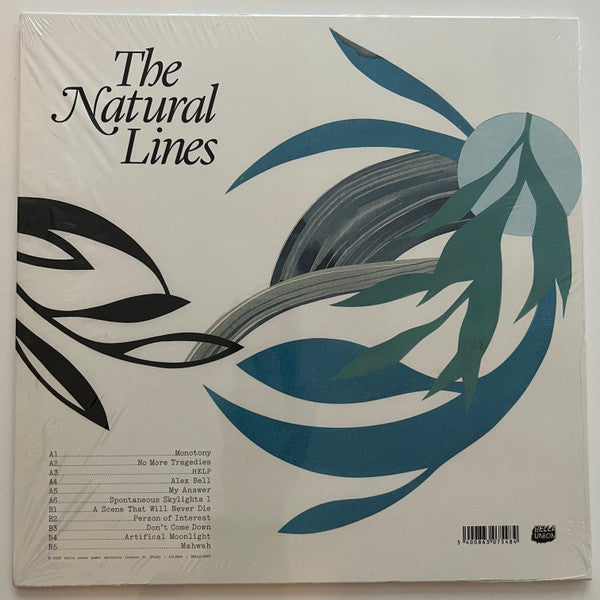 Image of Back Cover of LP - EX/EX - THE NATURAL LINES, The Natural Lines (Bella Union; bella1356v, US 2023, Textured Sleeve, Inner & Insert, 140g Green Vinyl), Opened Instore, Still In Stickered Shrinkwrap,  - 1646108S