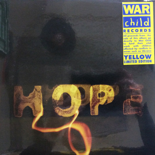 Image of Front Cover of LP - EX/EX - VARIOUS, Hope (War Child Records ; WARCHILD12LP, Europe 2022 Reissue, 2 Inners, Yellow Vinyl), Opened Instore, Still In Stickered Shrinkwrap,  - 1626190E