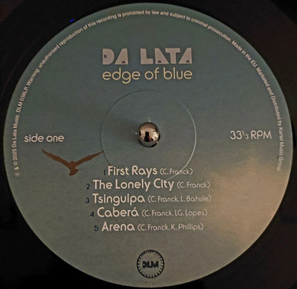 Image of Label Cover of LP - VG+/VG - DA LATA, Edge Of Blue (Da Lata Music; DLM038LP, UK & Europe 2025, Picture Sleeve, Inner), A few light surface marks to a couple of tracks, but otherwise looks good. Sleeve still in opened shrink,  - 2126241E