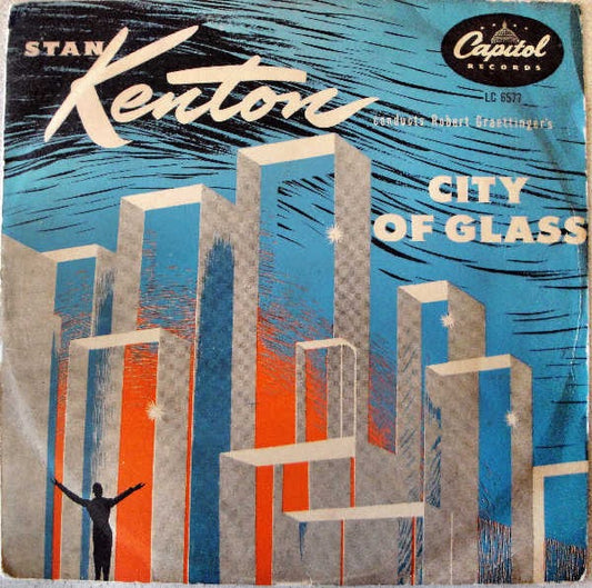 Image of Front Cover of 10" - VG/G+ - BOB GRAETTINGER / STAN KENTON, City Of Glass (Capitol Records; LC 6577, UK 1952, Flipback Sleeve), Light marks only. Sleeve is nicely intact.,  - 1616248C