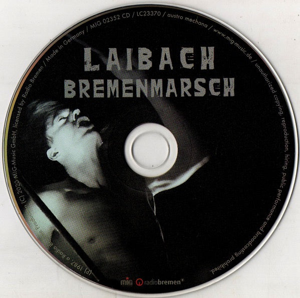 Image of Back Cover of CD - VG+/VG+ - LAIBACH, Bremenmarsch (Live At Schlachthof 12. 10. 1987) (MIG; MIG 02352, Germany 2020, Fold Over Sleeve, Insert), ,  - 1636084E