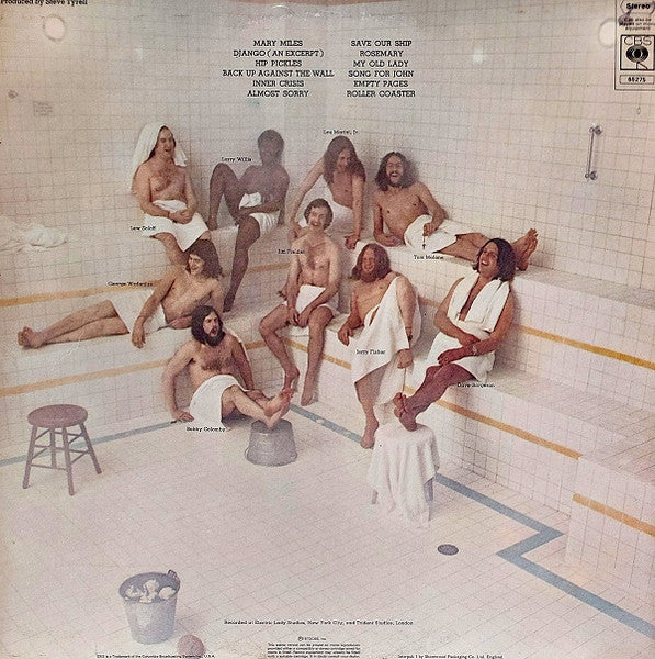 Image of Back Cover of LP - VG/VG+ - BLOOD, SWEAT & TEARS, No Sweat (CBS Orange Labels; 65275, UK 1973, Gatefold), With company inner,  - 1616221C