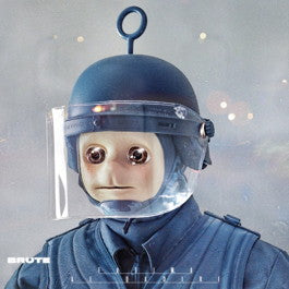 Image of Front Cover of LP - VG+/VG+ - FATIMA AL QADIRI, Brute (Hyperdub; HDBLP031, UK 2016, Inner), , The Berlin-based artist's clap back at global systems of power.Exuding a Robocop-like menace and riven by abrasive bass drone. - 1646135S