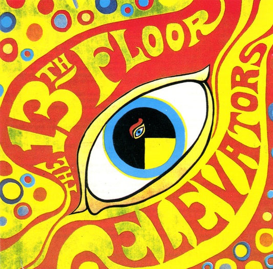 Image of Front Cover of CD - VG/VG+ - THE 13TH FLOOR ELEVATORS, The Psychedelic Sounds Of The 13th Floor Elevators (International Artists; CD LIKM 001, UK 1991 Reissue, Pilz), AT 34180 EJ. Booklet & insert slightly discoloured.,  - 1616283C