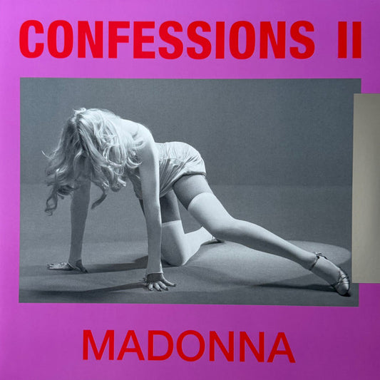 Image of Front Cover of LP - NEW/NEW - MADONNA, Confessions II (Maverick; 093624822783, Europe 2026, Inner, Poster, Translucent Red Vinyl), , The new album is the continuation of the iconic counterpart Confessions on a Dance Floor. Madonna sums up her new record best by quoting the first few lines of her song, One Step Away,  People think that dance music is superficial, but they ve got it all wrong. The dance floor is not just a place, it s a threshold: A ritualistic space where movement replaces language.
