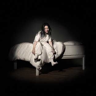 Image of Front Cover of LP - NEW/NEW - BILLIE EILISH, WHEN WE ALL FALL ASLEEP, WHERE DO WE GO? (Universal; 9572362, UK 2026 Reissue, Baby Blue Vinyl), , First international pressing in baby blue. This record is made of BioVinyl, which prevents climate pollution by replacing the petroleum typically used in vinyl production with used cooking oil and waste gases. All paper and board-based packaging is FSC -certified and 100% recycled, and ink is raw and plant-based. Reusable, 100% recycled poly sleeves replace