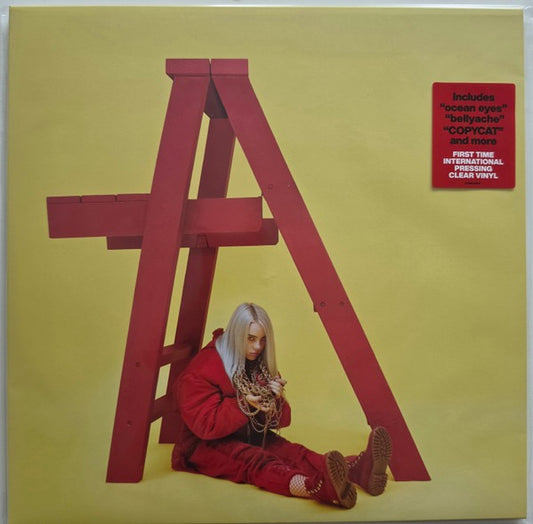 Image of Front Cover of LP - NEW/NEW - BILLIE EILISH, dont smile at me (Universal; 5723626, UK 2026 Reissue, Clear Vinyl), , First international pressing on clear vinyl. This record is made of BioVinyl, which prevents climate pollution by replacing the petroleum typically used in vinyl production with used cooking oil and waste gases. All paper and board-based packaging is FSC -certified and 100% recycled, and ink is raw and plant-based. Reusable, 100% recycled poly sleeves replace shrink wrap.  - 1856079S