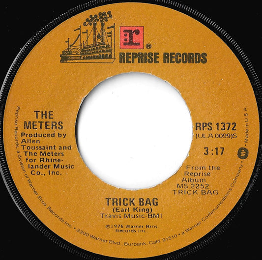 Image of Front Cover of 7" - /G+ - THE METERS, Trick Bag / Find Yourself (Reprise Records; RPS 1372, US 1976), ,  - 3416167C