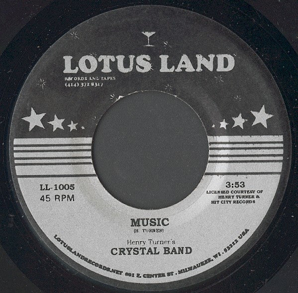 Image of Front Cover of 7" - /VG+ - HENRY TURNER'S CRYSTAL BAND, Music / Giving My Love Up To You (Lotus Land; LL-1005, US 2007), Some light marks and scuffs,  - 1616343C