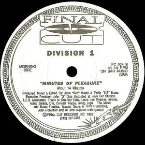 Image of Back Cover of 12" - /G+ - DIVISION 1, Do It Right (Final Cut; FC 004, US 1992), ,  - 4246503S