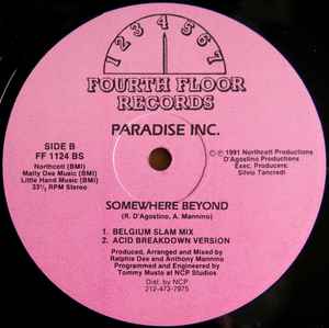 Image of Front Cover of 12" EP - /VG+ - ARADISE INC., 11th Commandment / Somewhere Beyond (Fourth Floor Records; FF 1124, US 1991), ,  - 1646229S