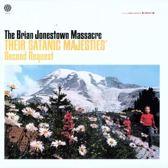 Image of Front Cover of 2xLP - NEW/NEW - THE BRIAN JONESTOWN MASSACRE, Their Satanic Majesties Second Request ('A' Recordings; AUK004LP, UK 2026 Reissue, Gatefold), , Repressed on 180 gram double black vinyl and in a gatefold sleeve the Brian Jonestown Massacre's sophomore 1996 album does, as promised, spring forth from the Rolling Stones' long-underrated 1967 masterpiece Their Satanic Majesties Request, copping not only Mick and Keith's leering bad-boy attitude but also their their rock-and-roll-circus spi