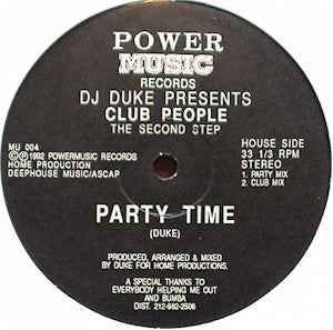 Image of Front Cover of 12" EP - /VG+ - DJ DUKE PRESENTS CLUB PEOPLE, The Second Step (Power Music Records; MU 004, US 1992), ,  - 2246076S