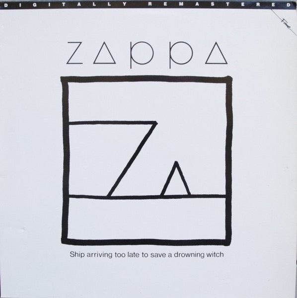 Image of Front Cover of LP - VG/G+ - ZAPPA, Ship Arriving Too Late To Save A Drowning Witch (Fame Labels With EMI Box ; FA 3180, UK 1988 Reissue), Light Marks only.,  - 1616239C