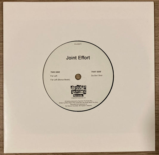 Image of Front Cover of 7" - /VG - JOINT EFFORT, Far Left / Da Sho' Shot (Chopped Herring Records; CHJOINT7, UK 2023), ,  - 1616403C