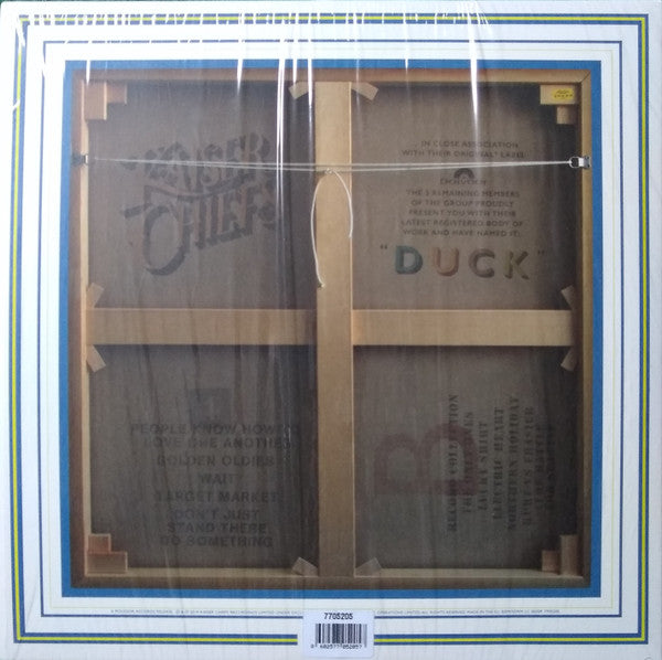 Image of Back Cover of LP - VG+/VG+ - KAISER CHIEFS, Duck (Polydor; 7705205, Europe 2019, Inner, Poster, Yellow / White / Blue Tri-Split Vinyl), Still In Opened Shrinkwrap With Hype Sticker,  - 1646179S