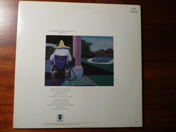 Image of Back Cover of LP - VG/VG+ - JONI MITCHELL, Mingus (Asylum Records With LC On Labels; AS 53 091, Europe 1979, Gatefold, STEMRA), Light wear at spine, Clean disc. ,  - 1616413C