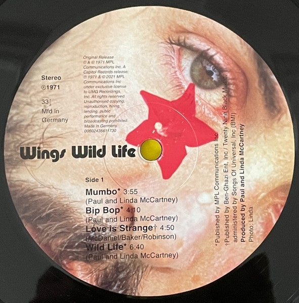 Image of Label Cover of LP - VG/EX - PAUL MCCARTNEY AND WINGS, Wild Life (Capitol Records ; 00602435611730, Worldwide 2023 Reissue, Inner & Certificate, Half-Speed Mastered, No Obi), Corner Bump,  - 1626302E