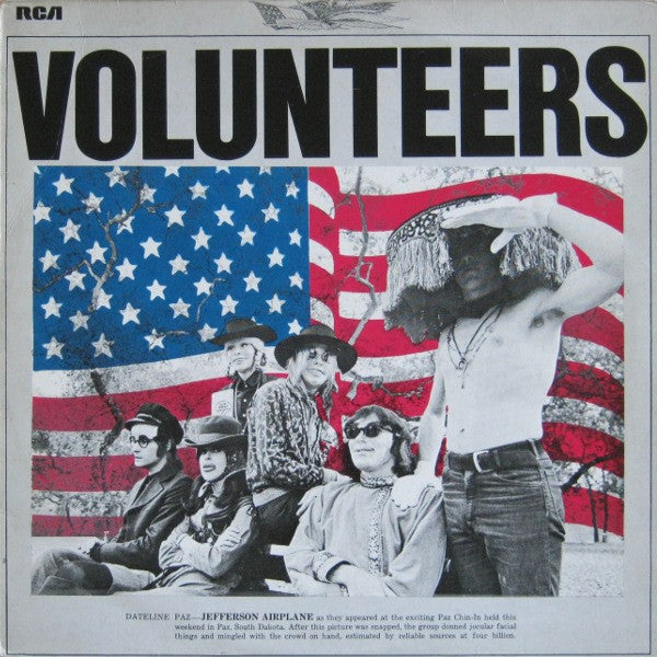 Image of Front Cover of LP - VG/VG+ - JEFFERSON AIRPLANE, Volunteers (RCA Victor With GEMA Box & LC On Labels; LSP 4238, Germany 1970s Reissue), ,  - 1616416C