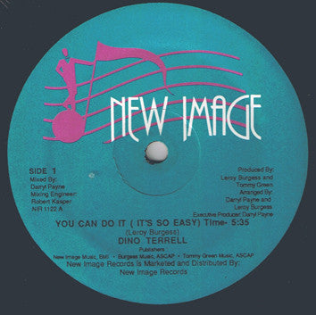 Image of Front Cover of 12" - VG+/VG - DINO TERRELL, You Can Do It (It's So Easy) (New Image; NIR 1122, US 1986, Company Sleeve), Sleeve in shrink. Light marks to disc.,  - 4016176C