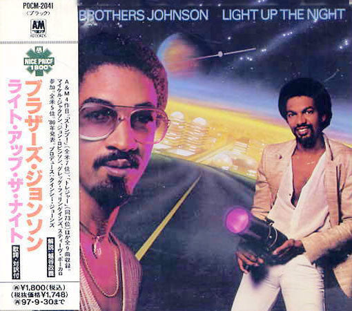 Image of Front Cover of CD - EX/EX - THE BROTHERS JOHNSON, Light Up The Night (A&M Records; POCM-2041, Japan 1995 Reissue, Obi Strip), ,  - 1656159S