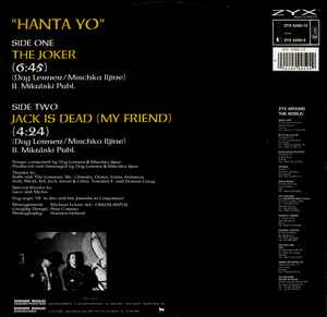Image of Back Cover of 12" - VG+/VG - HANTA YO, The Joker (ZYX Records; ZYX 6266-12, Germany 1989, Picture Sleeve), ,  - 1646279S