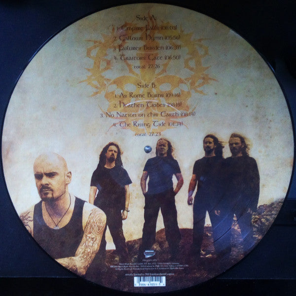 Image of Back Cover of LP - /VG+ - PRIMORDIAL, To The Nameless Dead (Metal Blade Records; 3984-41051-1PD, Germany 2008, Picture Disc, Limited to 500 copies), Disc only, no numbered hype sticker or original plastic. ,  - 1626357E