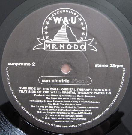 Image of Front Cover of 12" - /VG - SUN ELECTRIC, O'locco (WAU! Mr. Modo Recordings; sunpromo 2, UK 1991, Promo), Light Marks only. Dubby downtempo remixes by The Orb,  - 2326318E