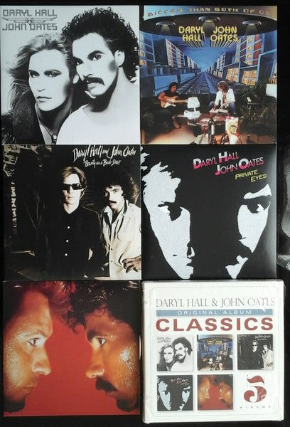 Image of Label Cover of 5xCD - VG+/VG - DARYL HALL & JOHN OATES, Original Album Classics (RCA; 88883719452, US 2013, Card Sleeve), Scratch on'Bigger Than Both of Us' disc.,  - 1736006E