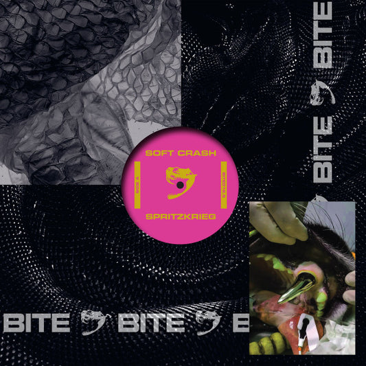 Image of Front Cover of 12" - VG+/VG+ - SOFT CRASH, Spritzkrieg (Bite ; BITE016.5, Germany 2020, Die Cut Company Sleeve), clear vinyl. original company sleeve w/ sticker,  - 1646366S