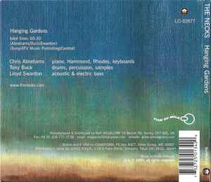 Image of Back Cover of CD - VG+/VG+ - THE NECKS, Hanging Gardens (ReR Megacorp; RerNECKS1,  , Digipak), ,  - 1736009E