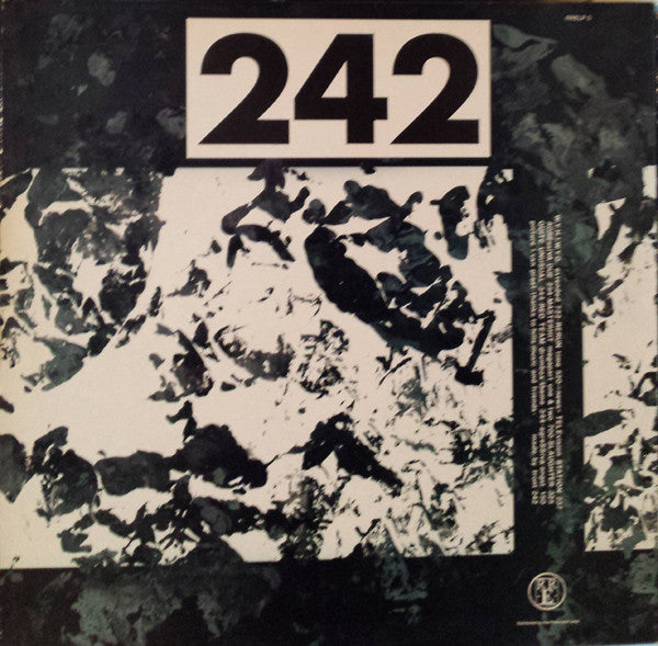 Image of Back Cover of LP - VG+/VG - FRONT 242, Official Version (Red Rhino Europe; RRELP 5, UK 1987, Inner), Very Strong VG,  - 2826109E