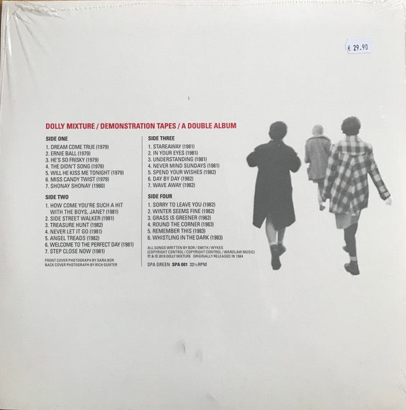 Image of Back Cover of 2xLP - EX/VG+ - DOLLY MIXTURE, Demonstration Tapes (Spa Green; SPA 001, UK 2019 Reissue), Still In Opened Shrinkwrap,  - 2516014C