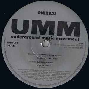 Image of Front Cover of 12" - /VG+ - ONIRICO, Stolen Moments (UMM; UMM 014, Italy 1991), ,  - 2346264S