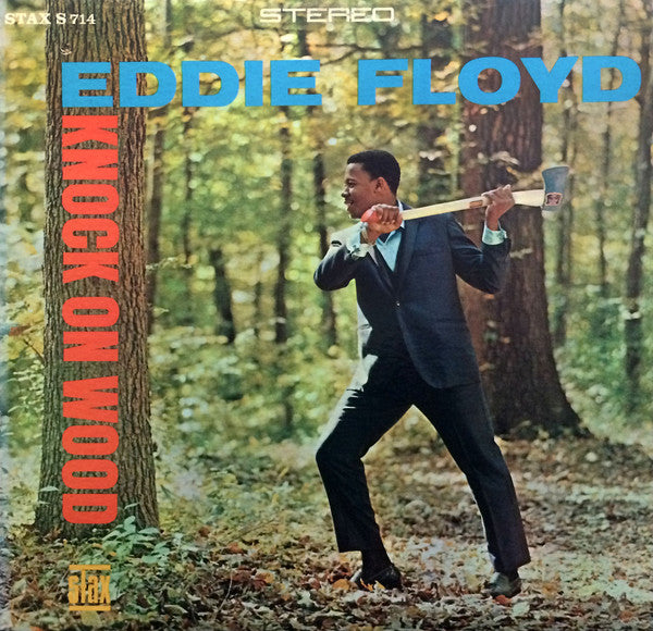 Image of Front Cover of LP - VG+/VG+ - EDDIE FLOYD, Knock On Wood (Stax; S 714, US 1967, Pitman pressing), Some streaky storage marks and a few very light hairlines. Very slightly bumped corners. Still in opened shrinkwrap.,  - 1726068E