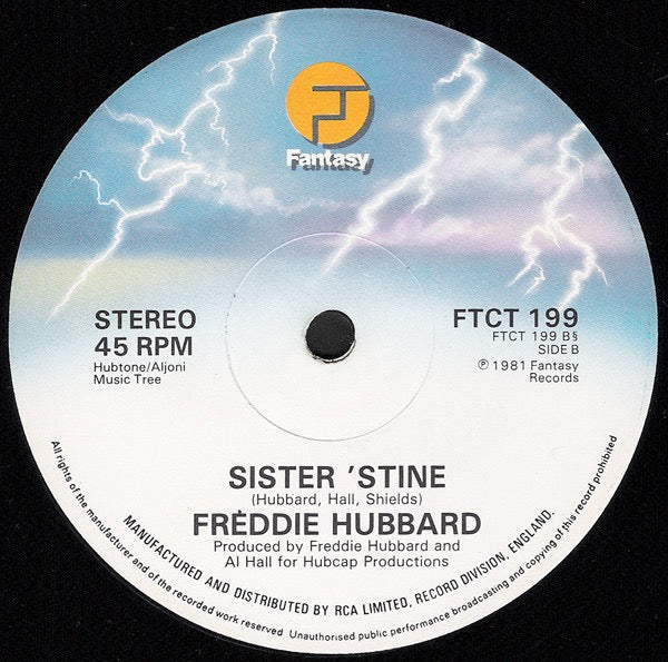 Image of Back Cover of 12" - /G+ - FREDDIE HUBBARD, You're Gonna Lose Me (Fantasy; FTCT 199, UK 1981, Plain Sleeve), Light Marks only.,  - 1716296C
