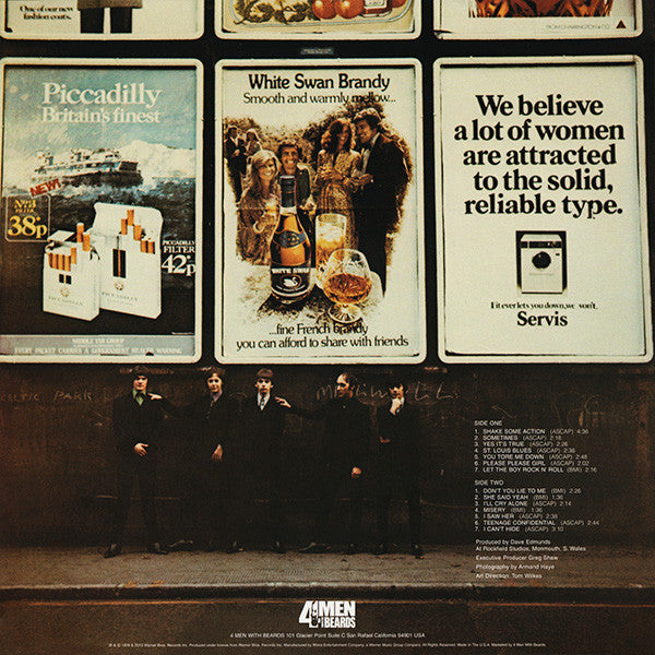 Image of Back Cover of LP - VG+/VG+ - FLAMIN' GROOVIES, Shake Some Action (4 Men With Beards; 4M535, US 2013 Reissue), Very light wear to sleeve.,  - 1746068S