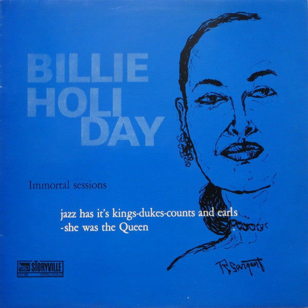 Image of Front Cover of LP - VG/VG - BILLIE HOLIDAY, Immortal Sessions (Storyville; SLP 1000, Sweden ), ,  - 1726088E