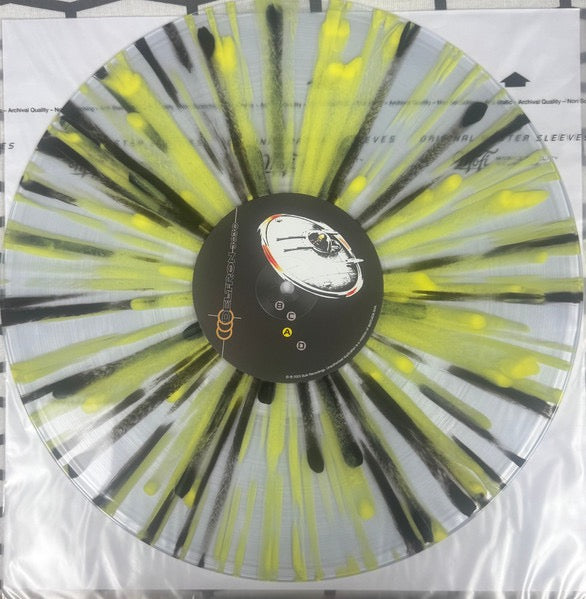 Image of Back Cover of 2xLP - NEW/NEW - DELTRON 3030, Deltron 3030 (Bulk Recordings; DEL75050-LP, US 2025 Reissue, Clear / Yellow / Black Splatter Vinyl, Clear / Blue / Green Splatter Vinyl, Del the Funky Homosapien), , Deltron 3030 is in fact a concept album, taking the listener on a paranoid journey set in a dystopian year 3030 dealing with viruses, the apocalypse, an oppressive government, and a war waged against a huge company called the Corporate Bank of Time that rules the universe. - 2156091S