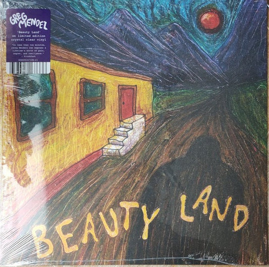 Image of Front Cover of LP - NEW/NEW - GREG MENDEZ, Beauty Land (Dead Oceans; DOC373LP-C1, Europe 2026, Crystal Clear Vinyl), , Greg Mendez has always been an economical songwriter   he wields restraint and simplicity as tools, the core of his songs sharpened into simple, cutting truths. On Beauty Land, his new album and debut LP for Dead Oceans, we re guided by a wry but forgiving narrator, an underdog who has learned to balance cynicism and faith. These songs are self-effacing without self-pity, carefully