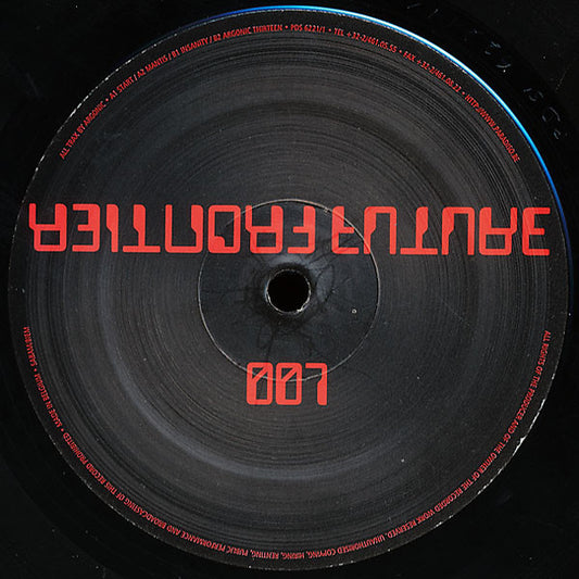 Image of Front Cover of 12" - /VG - ARGONIC, Future Frontier 007 (Future Frontier; PDS 6221/1, Belgium 1997), Light Marks only.,  - 1746091S